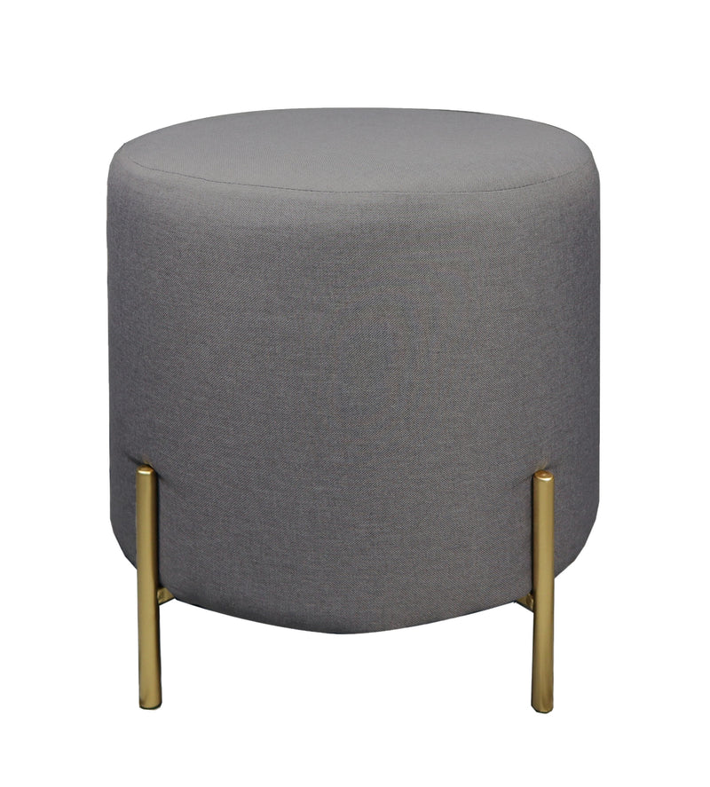 Valentine Ottoman, Footstool, Dark Grey Linen (OT71DG-OTM)